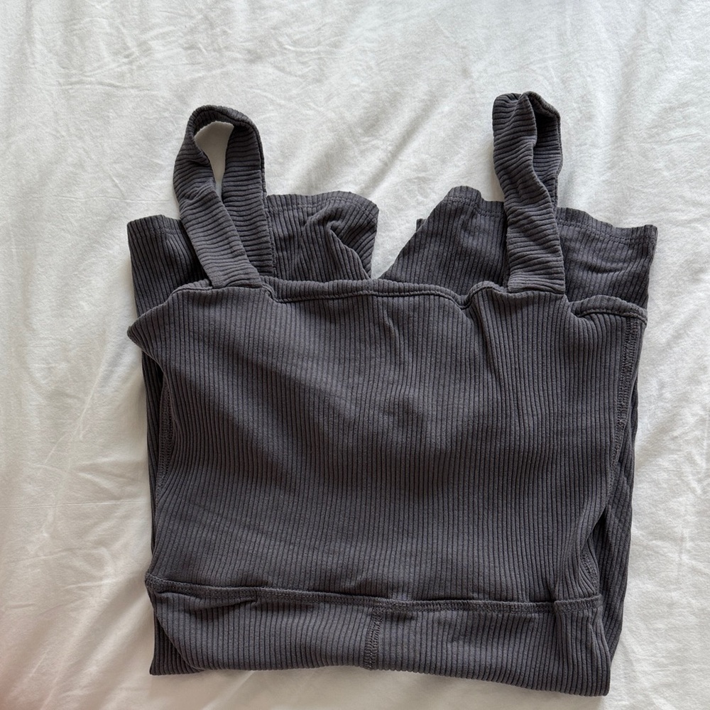 daily drills Ribbed romper grey